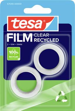 tesa  57049-00000-13 tesafilm Eco & Clear Transparant (l x b) 10 m x 19 mm 2 stuk(s)