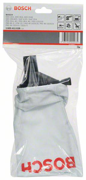 Stofzuigerzakken van Bosch in een transparante verpakking. Bovenaan zijn productdetails en gebruiksaanwijzingen zichtbaar.
