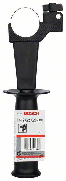 'Bosch extra handgreep met snelspansysteem, modelnummer 1 612 025 020, zwart, geschikt voor verschillende elektrische gereedschappen.'