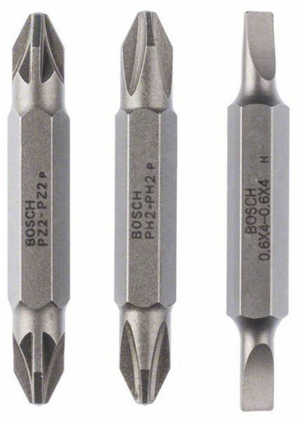 Bosch Accessories 2607001744 2607001744 Dubbelbitset  Plat, Kruiskop Phillips, Kruiskop Pozidriv