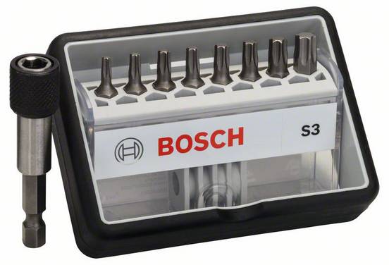 Bosch Accessories Robust Line 2607002562 Bitset 9-delig Binnen-zesrond (TX) Torsion zone