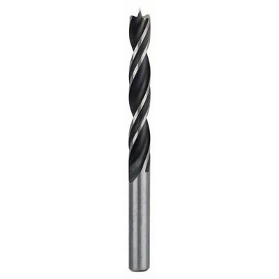 Zilveren metalen boor met spiraalvormige snijranden voor het boren in harde materialen. Geschikt voor nauwkeurige bewerking van werkstukken.