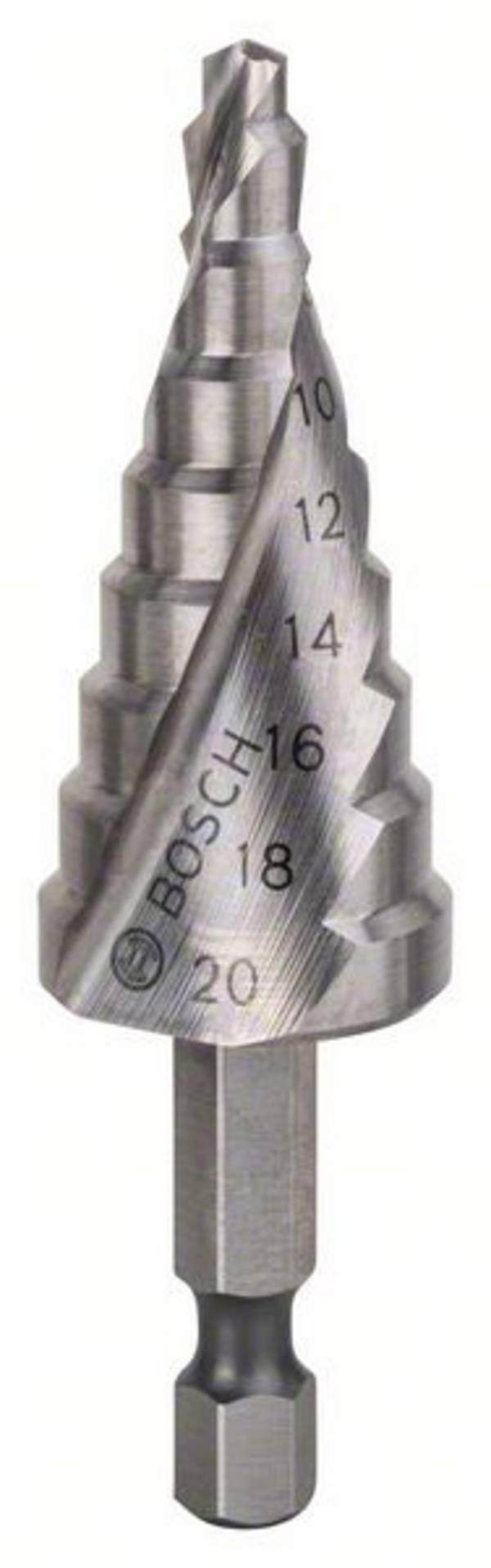 Bosch Accessories 2608597524 2608597524 HSS  Getrapte boor   Gezamenlijke lengte 70.5 mm   1/4" (6.3 mm) 1 stuk(s)
