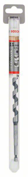 'Bosch Multi-Constructieboor' in transparante kunststof verpakking met rode sticker. Boordiameter: 11 mm.