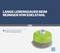 'Ronde staalborstel met groene behuizing, geschikt voor het reinigen van roestvrij staal. Tekst: Lange levensduur bij het reinigen van roestvrij staal.'