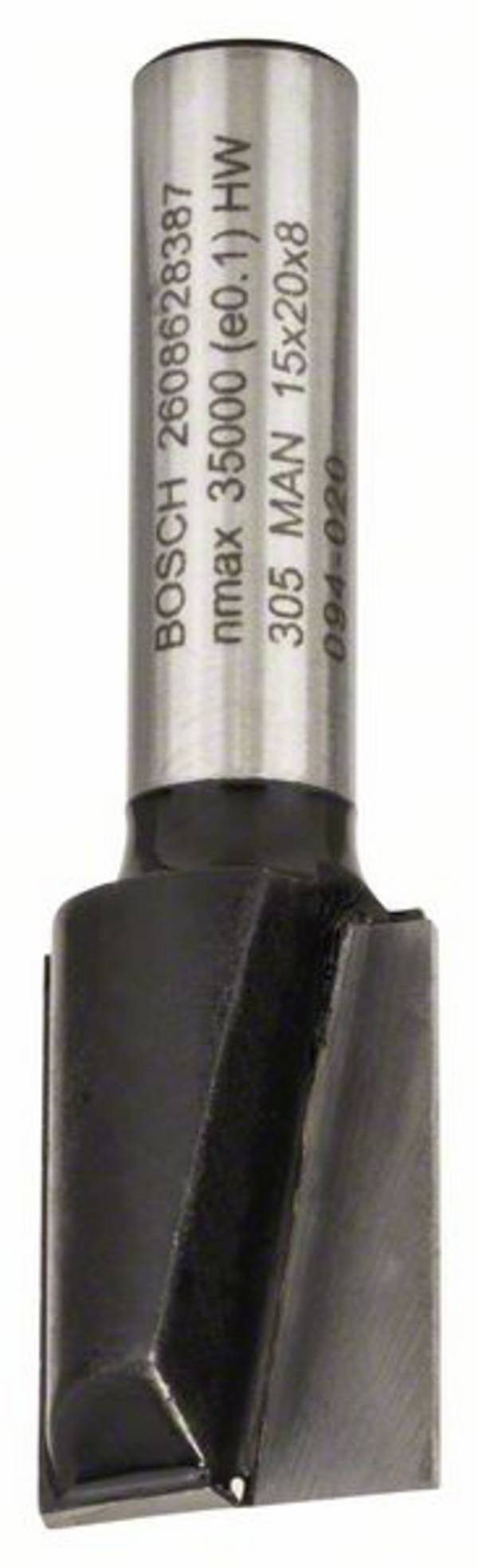 Bosch Accessories 2608628387 Groeffrees Hardmetaal   Lengte 51 mm Afmeting, Ø 15 mm  Schachtdiameter 8 mm