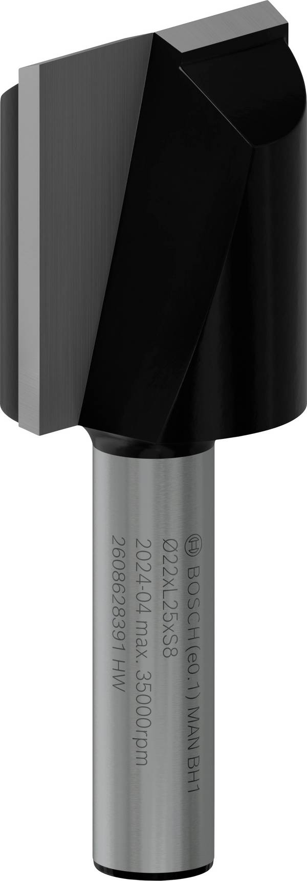 Bosch Accessories 2608628391 Groeffrees Hardmetaal   Lengte 56 mm Afmeting, Ø 22 mm  Schachtdiameter 8 mm
