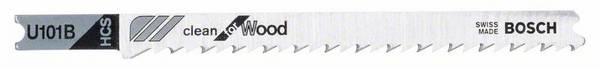 Bosch Accessories 2608630565 Decoupeerzaagblad U 101 B, Clean for Wood 3 stuk(s)