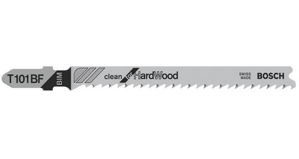 Bosch Accessories 2608636226 Decoupeerzaagblad T 101 BF, Clean for Hard Wood, verpakking van 3 stuks 3 stuk(s)
