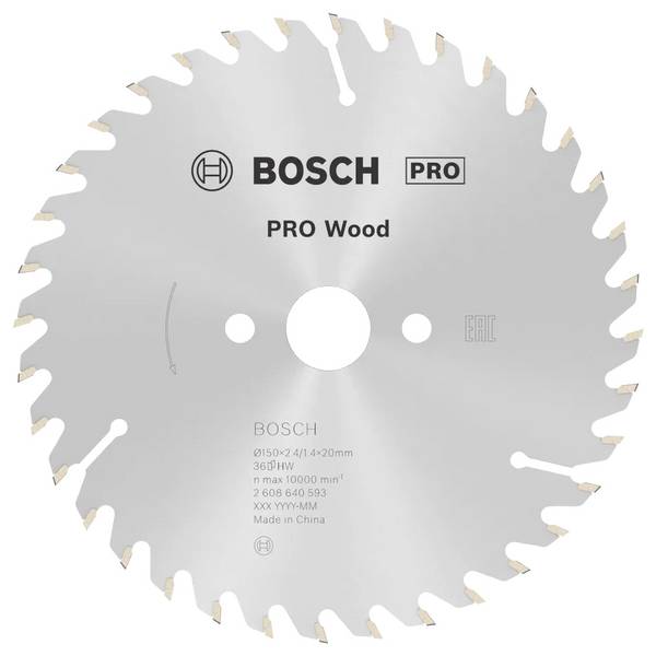 Bosch Accessories Optiline 2608640593 Hardmetaal-cirkelzaagblad 150 x 20 x 2.4 mm Aantal tanden: 36 1 stuk(s)
