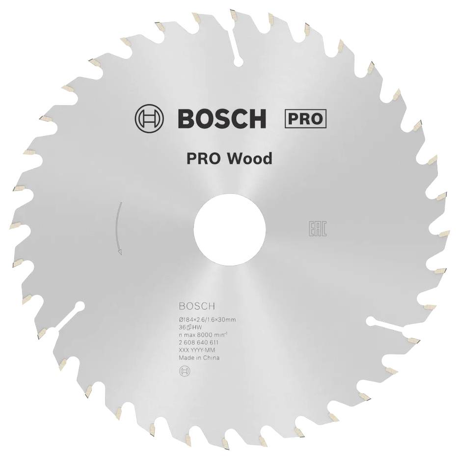 Bosch RUNDSAVKL OPTILINE 184X26X30MM 36 TDR