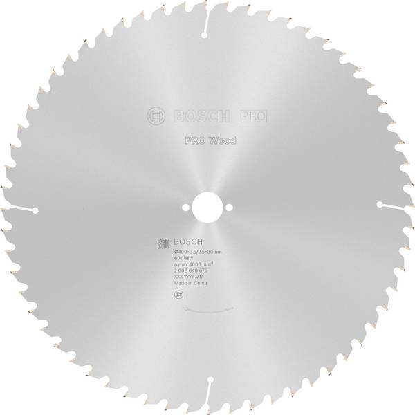 Bosch Accessories Optiline 2608640675 Hardmetaal-cirkelzaagblad 400 x 30 x 3.5 mm Aantal tanden: 60 1 stuk(s)