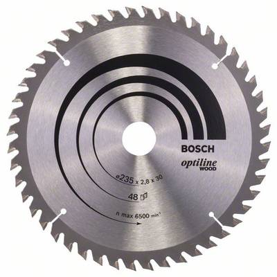 Bosch Accessories Optiline Wood 2608640727 Hardmetaal-cirkelzaagblad 235 x 30 x 2.8 mm Aantal tanden: 48 1 stuk(s)