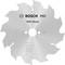Cirkelzaagblad met opdruk 'BOSCH PRO Wood'. Geschikt voor houtbewerkingen, diameter 216 mm, max. 9500 tpm. Geproduceerd in China.