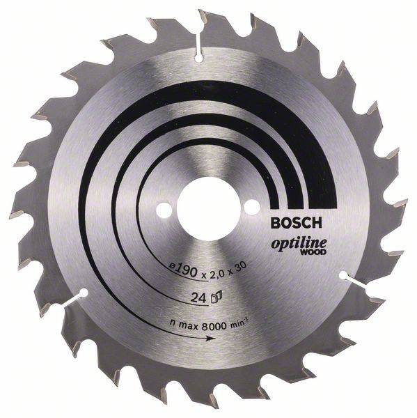 Bosch RUNDSAVKL OPTILINE 190X20X30MM 24T