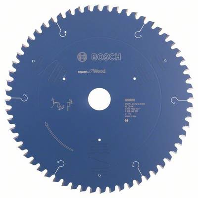 Bosch zaagblad, 'Expert for Wood', met 48 tanden, geschikt voor houtbewerkingen, diameter 254 mm, voor precisiezagen.