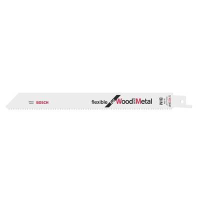 Bosch Accessories 2608656636 Reciprozaagblad S 1022 HF, Flexible for Wood and Metal Zaagbladlengte 200 mm 100 stuk(s)