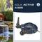 'Pumpe Aqua Active 4.500' van FIAP; afbeelding toont model van een pomp voor een waterval met planten op de achtergrond.
