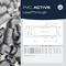 'PVC ACTIVE LeadThrough' brochure toont PVC-aansluitstukken en technische tekeningen met afmetingen in mm. Verschillende productcodes vermeld.