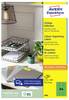 Avery-Zweckform 3450 Universele etiketten 70 x 37 mm Papier Groen 2400 stuk(s) Permanent hechtend Inkjet, Laser (zwart/wit), Laser (kleur), Kopiëren (zwart/wit)