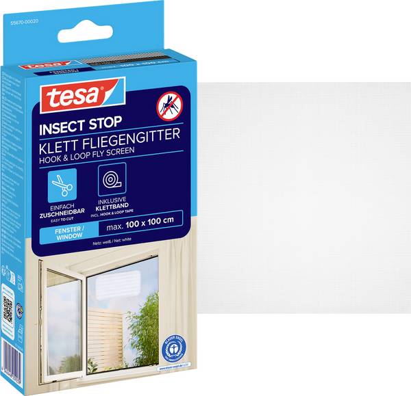 tesa STANDARD 55670-00020-03 Vliegenhor   (b x h) 1000 mm x 1000 mm Wit 1 stuk(s)