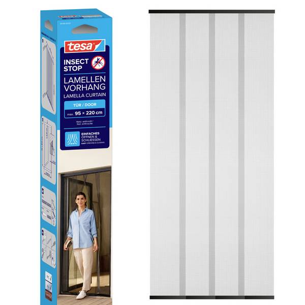 tesa STANDARD 55198-00001-00 Vliegenhor voor deur   (b x h) 0.95 m x 2.20 m Antraciet 1 stuk(s)