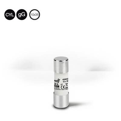 df Electric 420010 420010 Buiszekering (Ø x l) 10.3 mm x 38 mm 10 A 500 V Snel -F- Inhoud 1 stuk(s)-0