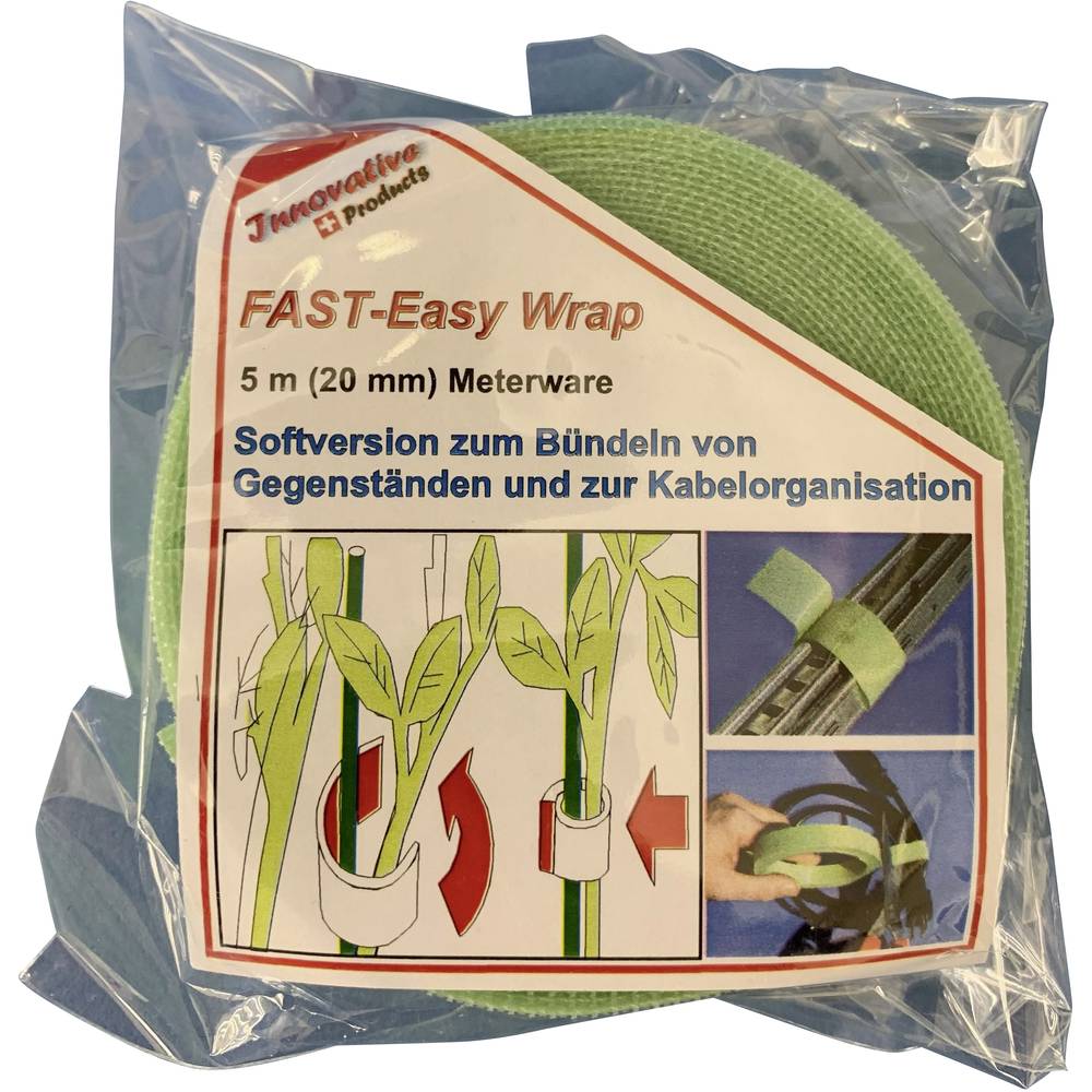 FASTECH® 704-322-Bag Klittenband Voor planten en tuin Haak- en lusdeel (l x b) 5000 mm x 20 mm Groen 5 m