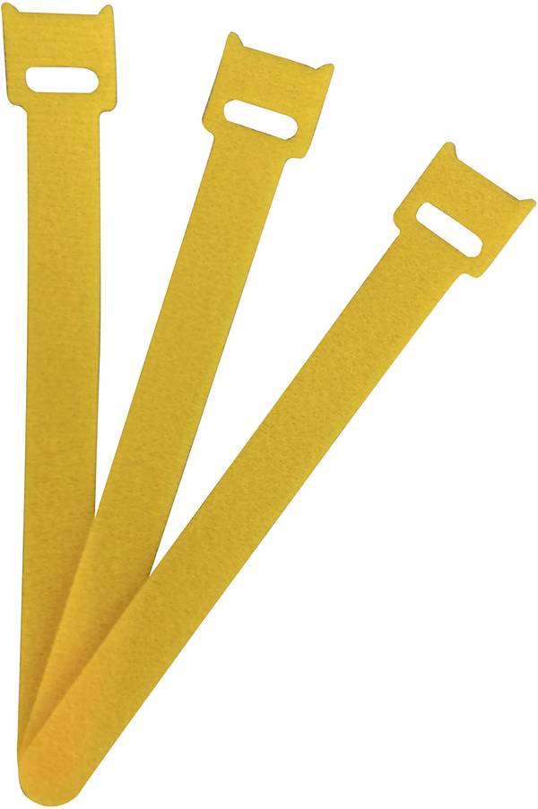 FASTECH® ETK-3-150-0208 Klittenband kabelbinder  Om te bundelen Haak- en lusdeel (l x b) 150 mm x 13 mm Geel 1 stuk(s)