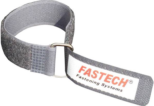 FASTECH® F101-20-220M-FT Klittenband Met riem Haak- en lusdeel (l x b) 220 mm x 20 mm Grijs 1 stuk(s)