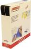 FASTECH® B30-SKL999925 Klittenband Om vast te plakken Hotmelt Haak- en lusdeel (l x b) 25000 mm x 30 mm Zwart 25 m