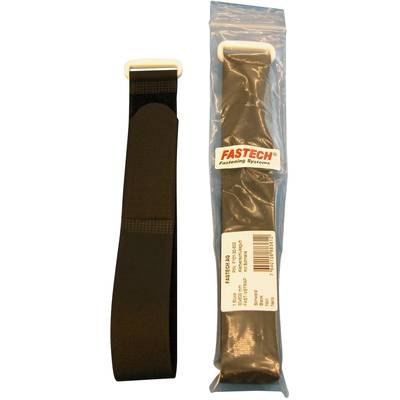 FASTECH® F101-30-600 Klittenband  Met riem Haak- en lusdeel (l x b) 600 mm x 30 mm Zwart 1 stuk(s)