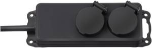 Conrad Brennenstuhl 1159930 Stekkerdoos 2-voudig Zwart Randaarde stekker 1 stuk(s) aanbieding