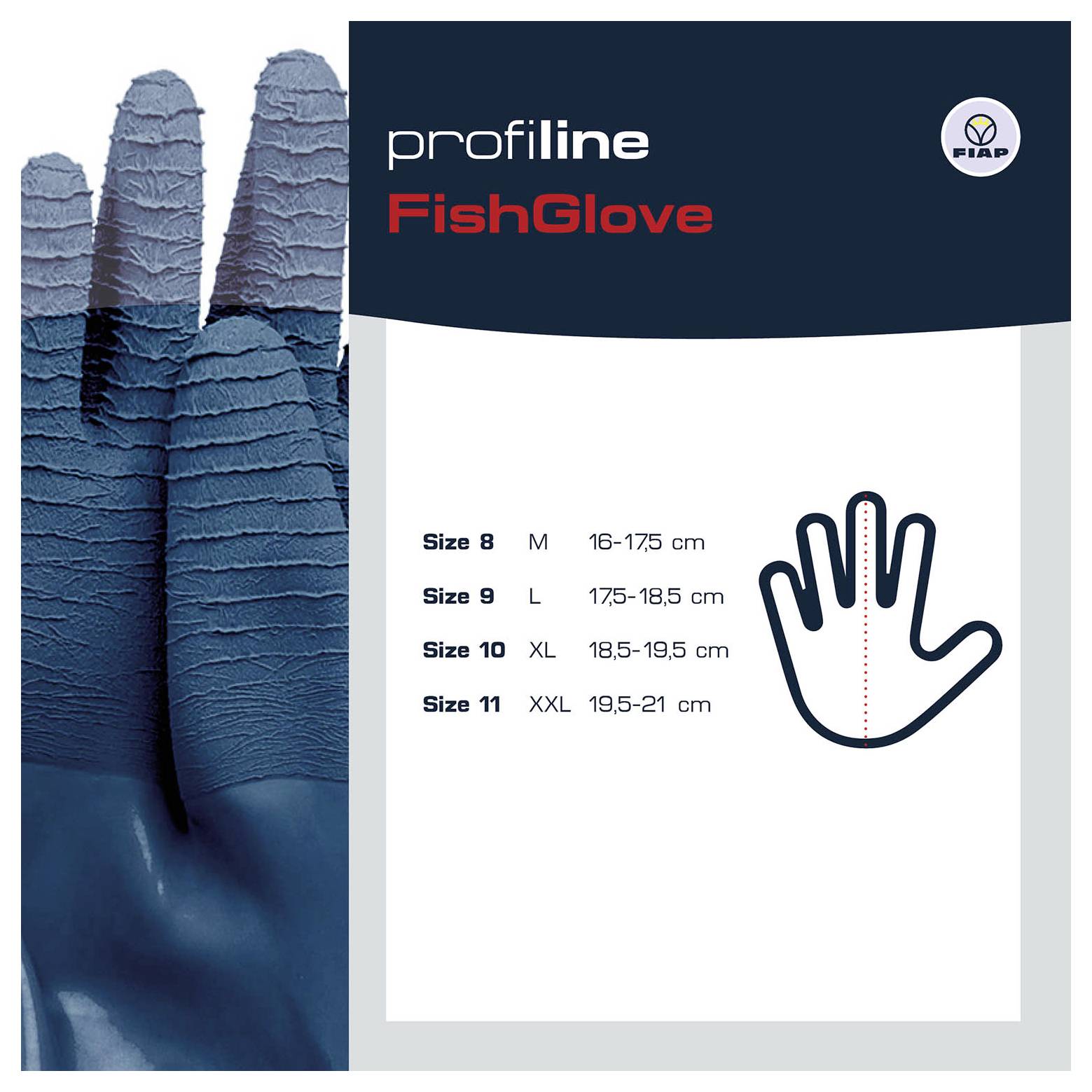 FIAP profiline 1701 Vishandschoen Natuurlatex Maat (handschoen): 9 1 stuk(s)-2