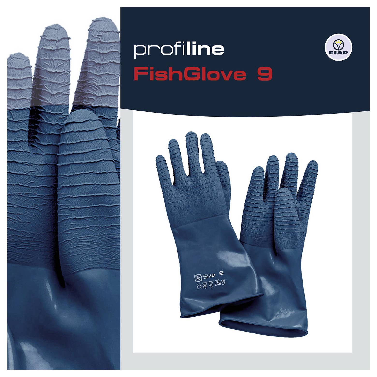 FIAP profiline 1701 Vishandschoen Natuurlatex Maat (handschoen): 9 1 stuk(s)-3