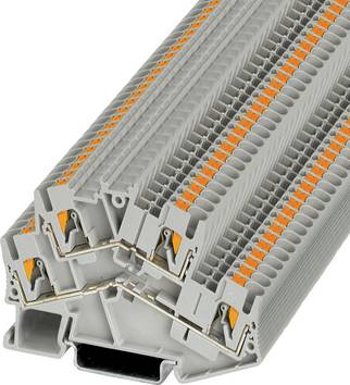 Phoenix Contact 3209604 Klem 2-etages 5.2 mm Snelaansluiting  Grijs 50 stuk(s) Piece