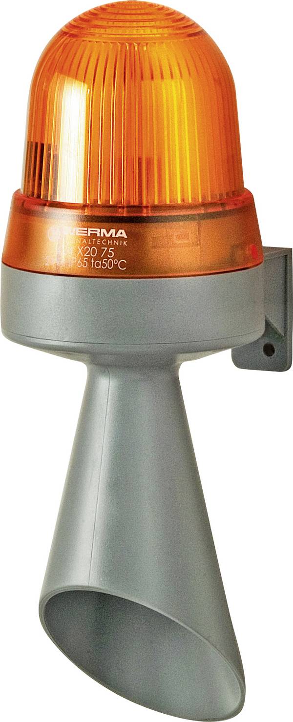 Werma Signaltechnik Combi-signaalgever LED 424.320.75 Geel Continu licht 24 V/DC 98 dB