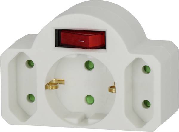 Brennenstuhl 1508100 3-voudig Stopcontactsplitter Wit