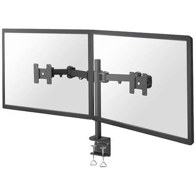 Neomounts FPMA-D960D Monitor-tafelbeugel 2-voudig 25,4 cm (10") - 68,6 cm (27") Zwart Kantelbaar, Zwenkbaar, Roteerbaar