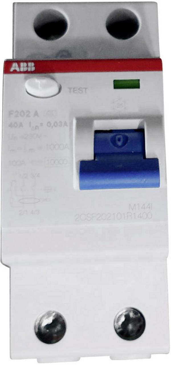 ABB 2CSF202101R1400 Aardlekschakelaar A 2-polig 40 A 0.03 A 230 V/AC, 400 V/AC
