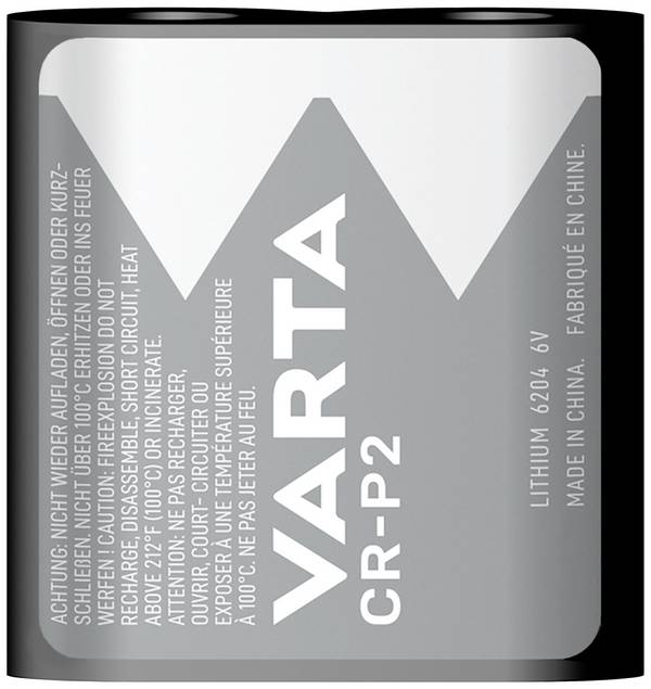 Varta LITHIUM Cylindr. CR-P2 Bli1 CR-P2 Fotobatterij Lithium 1450 mAh 6 V 1 stuk(s)