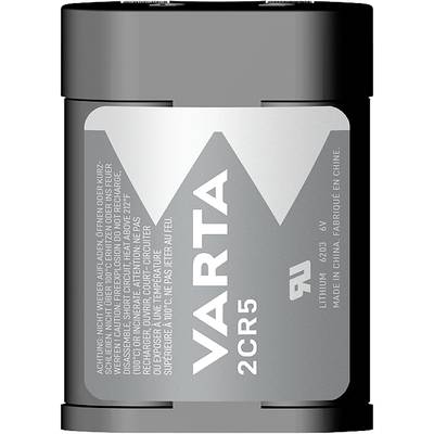 Varta LITHIUM Cylindrical 2CR5 Bli 1 2CR5 Fotobatterij Lithium 1400 mAh 6 V 1 stuk(s)