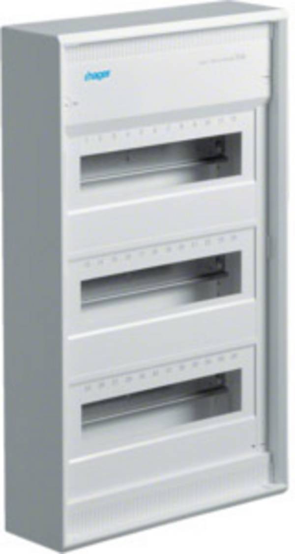 Hager VA36CN VA36CN Distributiekast Opbouw (op muur) Aantal groepen: 36 Aantal rijen: 3 Inhoud: 1 stuk(s)