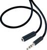 SpeaKa Professional SP-7870468 Jackplug Audio Verlengkabel [1x Jackplug male 3,5 mm - 1x Jackplug female 3,5 mm] 3.00 m Zwart SuperSoft-mantel