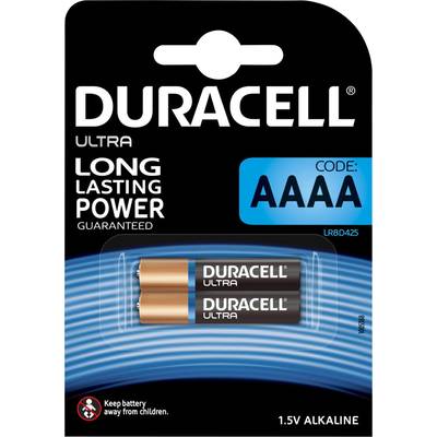 Durven Geschiktheid overal Duracell MN2500 Ultra AAAA batterij (mini) AAAA (mini) Alkaline 1.5 V 600  mAh 2 stuk(s) kopen ? Conrad Electronic