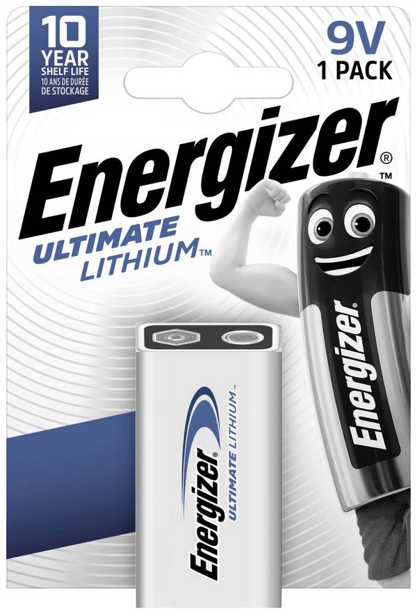 Energizer Ultimate 6LR61 9V batterij (blok) Lithium 12000 mAh 9 V 1 stuk(s)