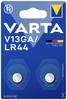 Varta Knoopcel LR44 1.5 V 2 stuk(s) 155 mAh Alkaline ALKALINE Spec. V13GA/LR44 Bli2