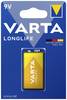 Varta LONGLIFE 9V Bli 1 9V batterij (blok) Alkaline 565 mAh 9 V 1 stuk(s)