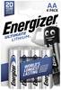 Energizer Ultimate FR6 AA batterij (penlite) Lithium 3000 mAh 1.5 V 4 stuk(s)