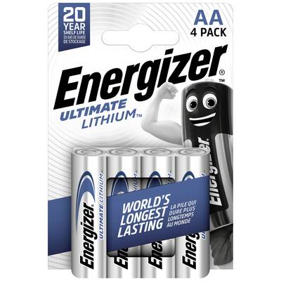 Energizer Ultimate FR6 AA batterij (penlite) Lithium 3000 mAh 1.5 V 4 stuk(s)